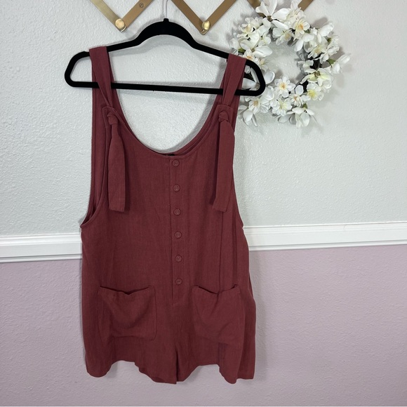 Forever 21 Rust Jumper with Adjustable Straps - Swim Cover Up Medium - Picture 3 of 13